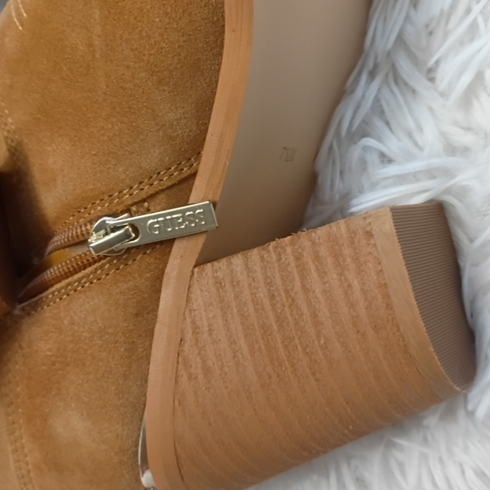 Guess Sashan Top Stitched Leather Tall Western Cowboy Boots Women's 7.5 🆕 $249 - Picture 10 of 10